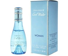 Davidoff Cool Water Woman EDT tualetinis vanduo moterims, 30 ml