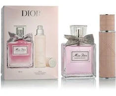 Rinkinys moterims Christian Dior Miss Dior Blooming Bouquet (EDT, 100 ml + pripildoma EDT miniatiūra, 10 ml)