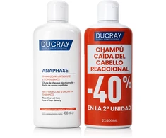 Ducray Anaphase Anti-Hair Loss Šampūnas šampūnas nuo plaukų slinkimo, 2 x 400 ml