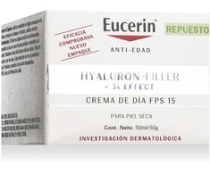 dieninis veido kremas moterim Eucerin Hyaluron Filler Day Dry Skin SPF15 papildymas 50ml