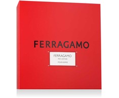 Salvatore Ferragamo Ferragamo Ferragamo Raudona Leather rinkinys vyrams (EDP, 100 ml + šampūnas ir dušo želė, 100 ml + EDP, 10 ml)