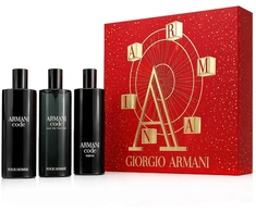 Set Giorgio Armani: Code Parfum For Men Papildomas, 15 ml + Code Eau De Toilette For Men, 15 ml + Code Eau De Parfum For Men, 15 ml