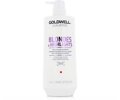GOLDWELL_Dualsenses Blondes &amp; Highlights Anti-Geltona Šampūnas šviesiems plaukams neutralizuojantis gelinį atspalvį 1000ml