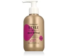 Inebrya Style-In Duo Style Straight &amp; Skirtas garbanotiems plaukams Fluid universalus formavimo fluidas plaukams, 200 ml