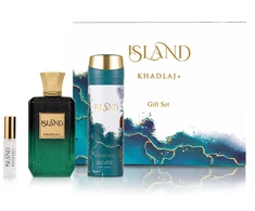 Khadlaj Island Extrait de Parfum 100 ml + DEO VAPO 200 ml + Extrait de Parfum MINI 8 ml (unisex)