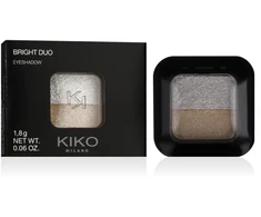 KIKO MILANO Bright Duo Eyeshadow (01 Metallic Baltas/True Gold) 1,8 g