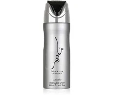 Lattafa Maahir Legacy Perfumed Purškiklis parfumuotas dezodorantas, 200 ml