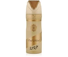 Lattafa Oud Mood Perfumed Purškiklis parfumuotas dezodorantas, 200 ml