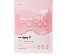 Medicube PDRN Rožinė Vita Coating Mask veido kaukė su PDRN, 1 vnt.