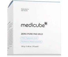 Medicube Zero Pore Pad Mild švelnūs dvipusiai šveičiamieji padeliai jautriai veido odai, 155 g