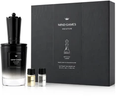 Mind Games Mentor Extrait de Parfum 100 ml + Amber 3 ml + Boya Oud 3 ml + blotter (unisex)