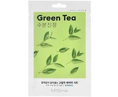 Missha Airy Fit Sheet Mask [Žalias Tea] lakštinė veido kaukė, 19 ml