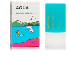 „Missha Sun Stick SPF 50+ Aqua“ (apsauginis pieštukas nuo saulės) 21 g
