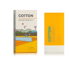 „Missha Sun Stick SPF 50+ Cotton“ (apsauginis pieštukas nuo saulės) 17 g