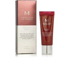 Missha M Perfect Cover BB Kreminis SPF42/PA+++ maskuojantis/drėkinantis BB veido kremas, atspalvis: 27 Honey rusvai gelsvas, 20 ml