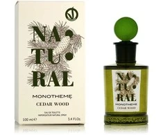 Monotheme Natural Cedar Wood EDT tualetinis vanduo unisex, 100 ml