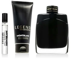 Mont Blanc Legend rinkinys parfuminio vandens purškiklis 100ml + miniatiūrinis kvepalų vanduo 7,5ml + dušo želė 100ml