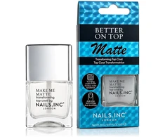 Nails.Inc „Better On Top Make Me Matte“ (transformuojantis viršutinis sluoksnis) 14 ml