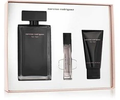 Versace Narciso Rodriguez For Her Eau De Toilette Purškiklis, 100 ml Set 3 Pieces