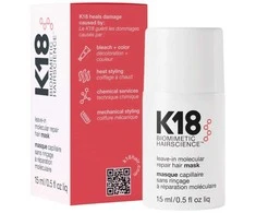 Nenuplaunama atkuriamoji plaukų kaukė K18 Leave-in Molecular Repair Hair Mask, 15 ml