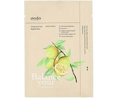 Ondo Beauty 36.5 PONG-PONG Charcoal and Yuja Bubble Mask 25 g
