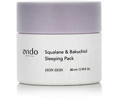 Ondo Beauty 36.5 JJON-JJON Squalane &amp; Bakuchiol Sleeping Pack naktinė priemonė veidui, 80 ml
