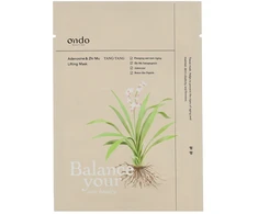 Ondo Beauty 36.5 TANG-TANG Adenosine &amp; Zhi Mu Lifting Mask pakelianti lakštinė veido kaukė, 25 g