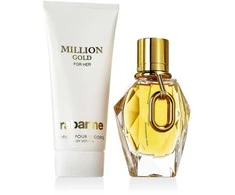 Dovanų rinkinys moterims Rabanne Million Gold For Her, EDP 50 ml + kūno losjonas 100 ml