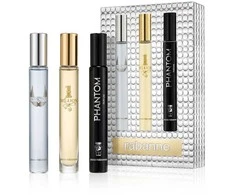 Paco Rabanne Travel Purškiklis Set Perfume rinkinys vyrams (Parfum Phantom 10 ml + EDT Invictus 10 ml + EDT 1 Million 10 ml)