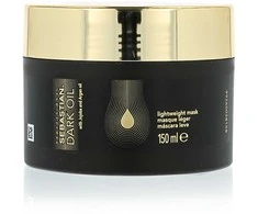 Maitinamoji kaukė plaukų blizgesiui ir švelnumui užtikrinti Sebastian Professional Dark Oil, 150 ml