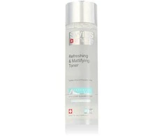 Swiss Image Essential Care Refreshing &amp; Mattifying Toneris tonikas mišriai ir riebiai veido odai, 200 ml