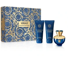 Kvepalų rinkinys moterims Versace Dylan Blue Pour Femme (EDP, 50 ml + kūno losjonas, 50 ml + dušo želė, 50 ml)