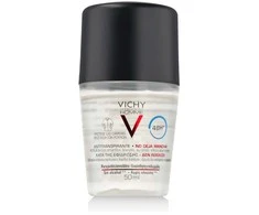 Vichy Homme 48H Anti-Stains Žymių nepaliekantis rutulinis antiperspirantas vyrams , 50 ml
