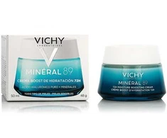 Vichy Minéral 89 72H Moisture Boosting Kreminis drėkinantis veido kremas visiems odos tipams, 50 ml