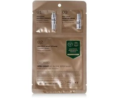 VT Cosmetics - Vita-Light All In One 3Step Mask - Brightening Face Mask in a Sheet - 1.5g+1.5g+25g