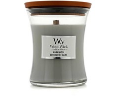 WoodWick Aromatinė žvakė (Warm Wool), 275 g