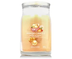 Yankee Candle Signature Mango Ice Kreminis Scented Candle kvapni žvakė, 411 g