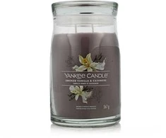 Yankee Candle Aromatinė žvakė Signature didelis stiklas Smoked Vanilla - Cashmere 567 g