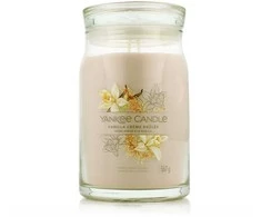 Yankee Candle Aromatinė žvakė "Signature" didelė stiklinė Vanilla Creme Brulée 567 g