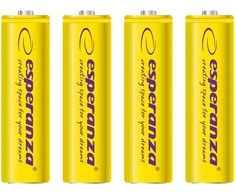 ESPERANZA AKUMULATORKI NI-MH AA 2000MAH 4 vnt. ŻÓŁTE