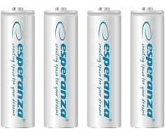 ESPERANZA AKUMULATORKI NI-MH AA 2000MAH 4 vnt. balta