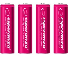 ESPERANZA AKUMULATORKI NI-MH AA 2000MAH 4 vnt. CZERWONE