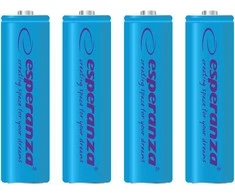 ESPERANZA AKUMULATORKI NI-MH AA 2000MAH 4 vnt. NIEBIESKIE