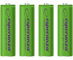 ESPERANZA AKUMULATORKI NI-MH AA 2000MAH 4 vnt. ZIELONE