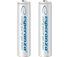 ESPERANZA AKUMULATORKI NI-MH AAA 1000MAH 2SZT. balta