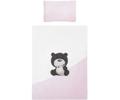 3 dalių patalynė Belisima LILO &amp; LU 100/135 rožinė