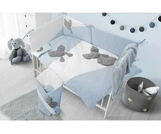 3 dalių patalynė Belisima Mouse 100/135 mėlyna