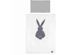 3 dalių patalynė Belisima Rabbit 100/135 baltai pilka