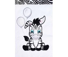 3 dalių patalynė New Baby Zebra 100/135 balta-juoda