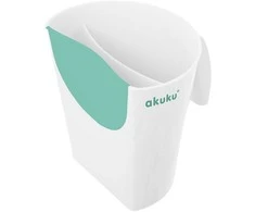 Akuku puodelis galvai skalauti, baltos/turkio spalvos, A0430